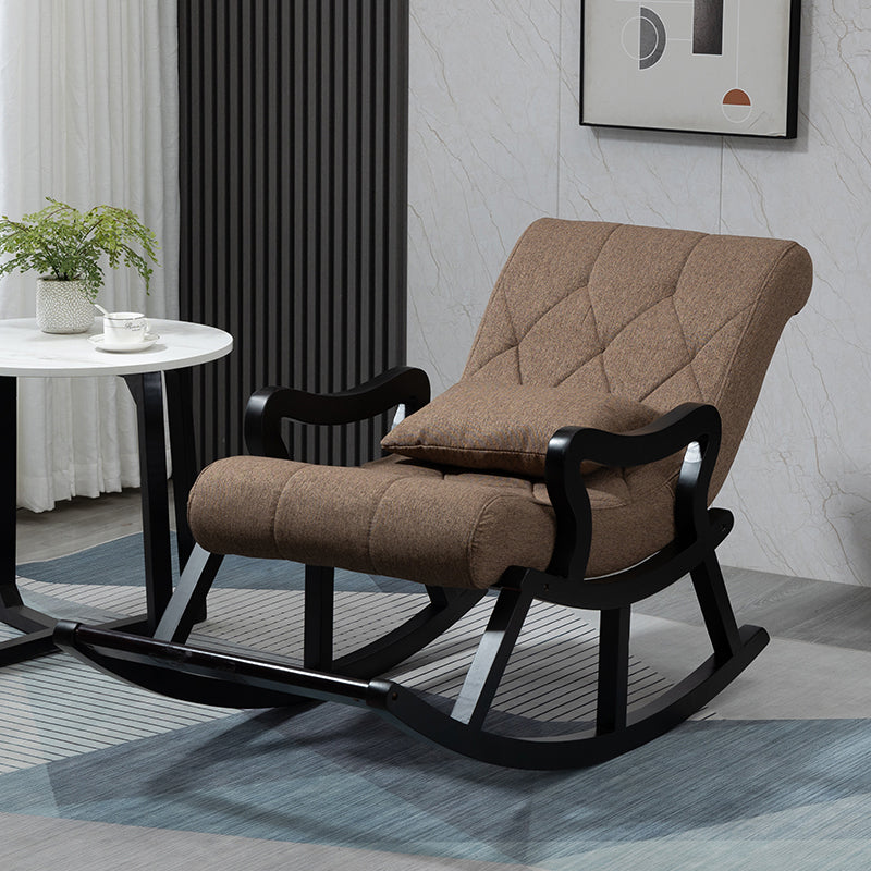 Mid Century Modern Rocking Chair Reclining with Cushion Rocker Chair 26.4" x 49.2" x 33.9"