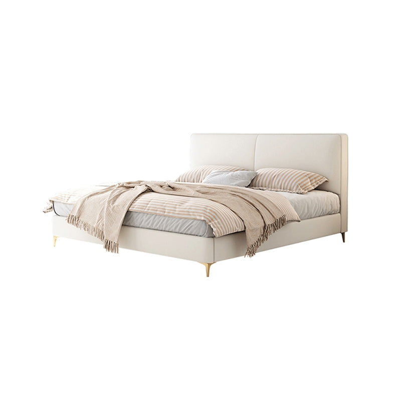 Contemporary Solid Wood with Headboard Rectangular Panel Standard Bed