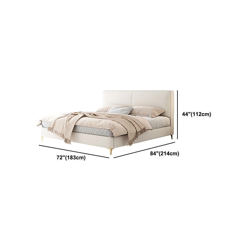 Contemporary Solid Wood with Headboard Rectangular Panel Standard Bed
