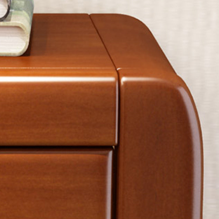Mid-Century Modern Accent Cabinet with Doors and Drawers Cabinet