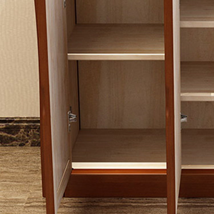 Mid-Century Modern Accent Cabinet with Doors and Drawers Cabinet