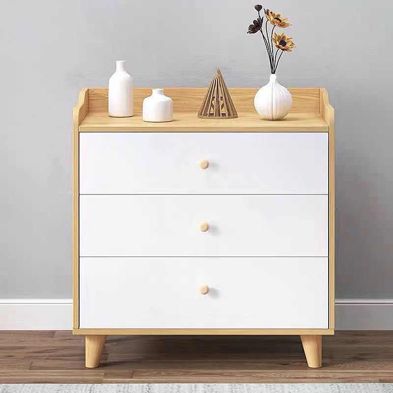 Modern Rectangle Accent Cabinet Wood Knobs Cabinet with Drawer