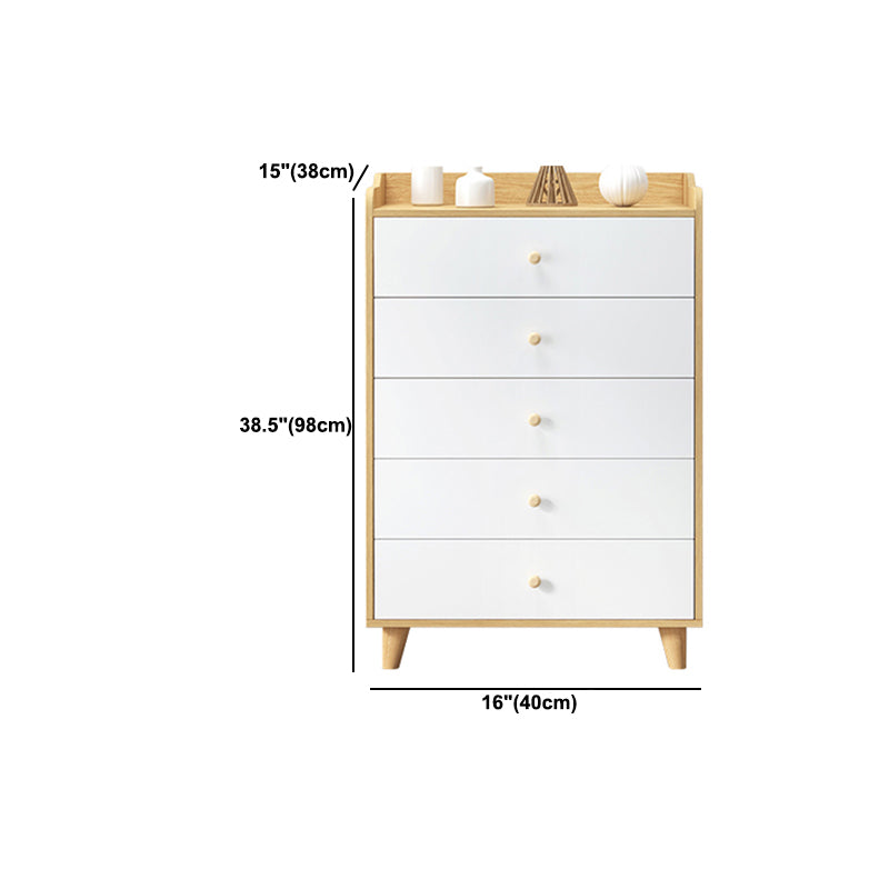 Modern Rectangle Accent Cabinet Wood Knobs Cabinet with Drawer