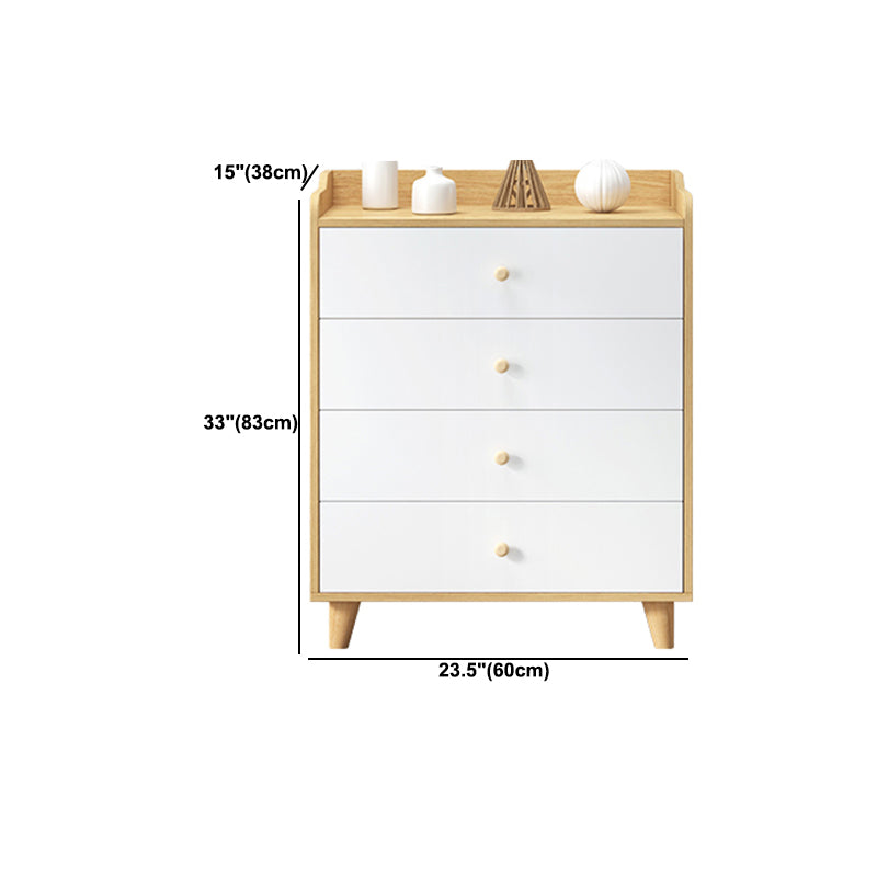 Modern Rectangle Accent Cabinet Wood Knobs Cabinet with Drawer