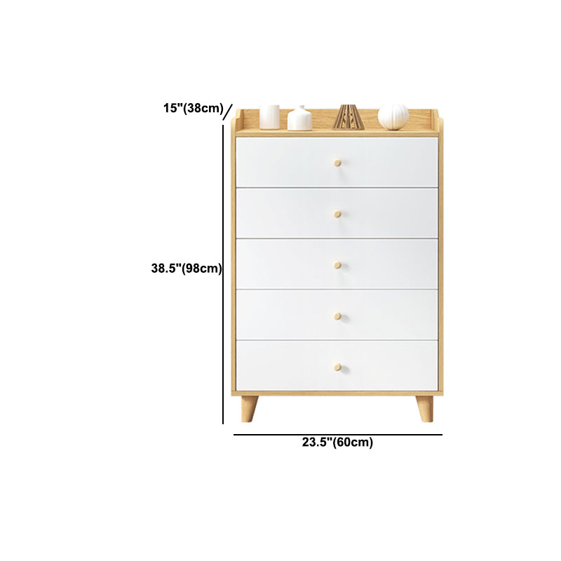 Modern Rectangle Accent Cabinet Wood Knobs Cabinet with Drawer