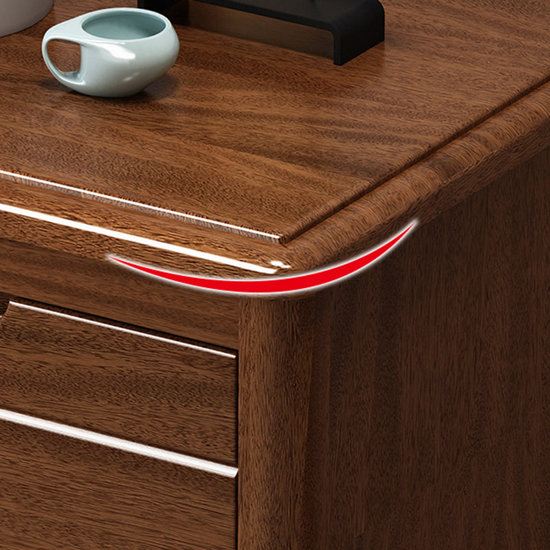 Modern Rectangle Side Cabinet Soft Close Drawers Wood  Storage Cabinet
