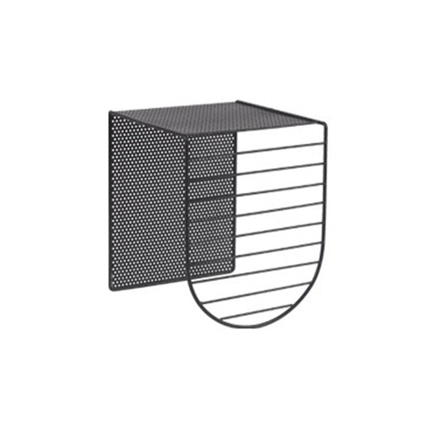 Mid-Century Modern Square Coffee Table with Iron Top and Iron Base