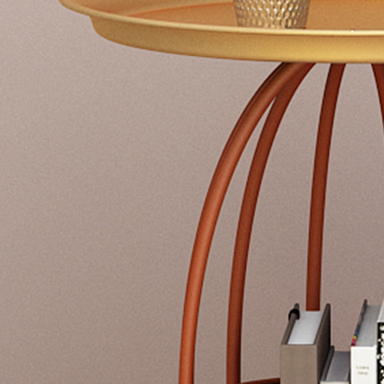 Mid-Century Modern Pedestal Coffee Table Iron Coffee Cocktail Table for Home