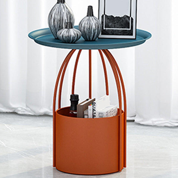 Mid-Century Modern Pedestal Coffee Table Iron Coffee Cocktail Table for Home