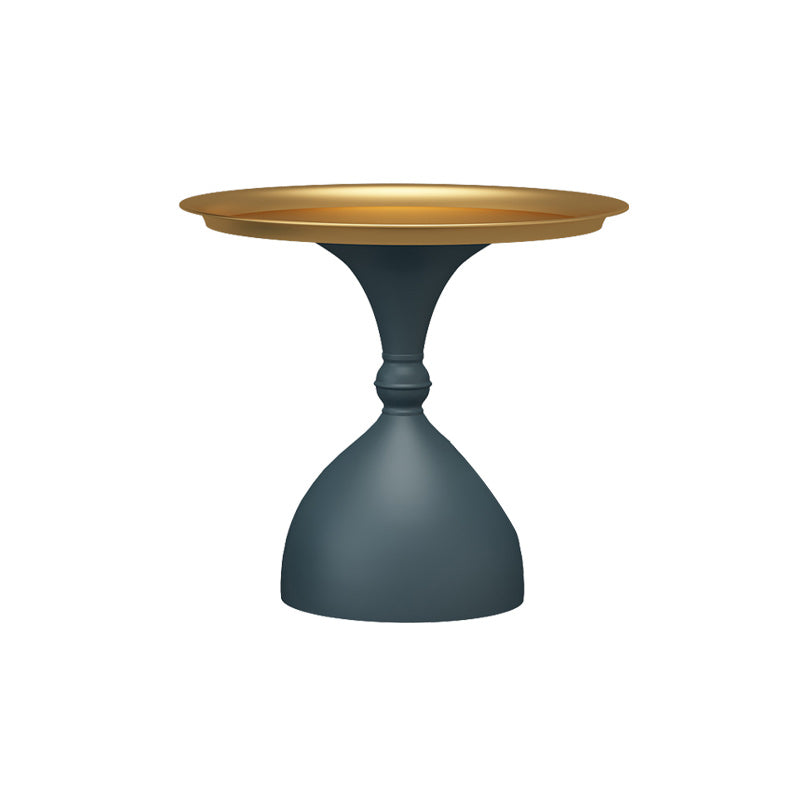 Mid-Century Modern Iron Coffee Cocktail Table Pedestal Cocktail Table for Living Room