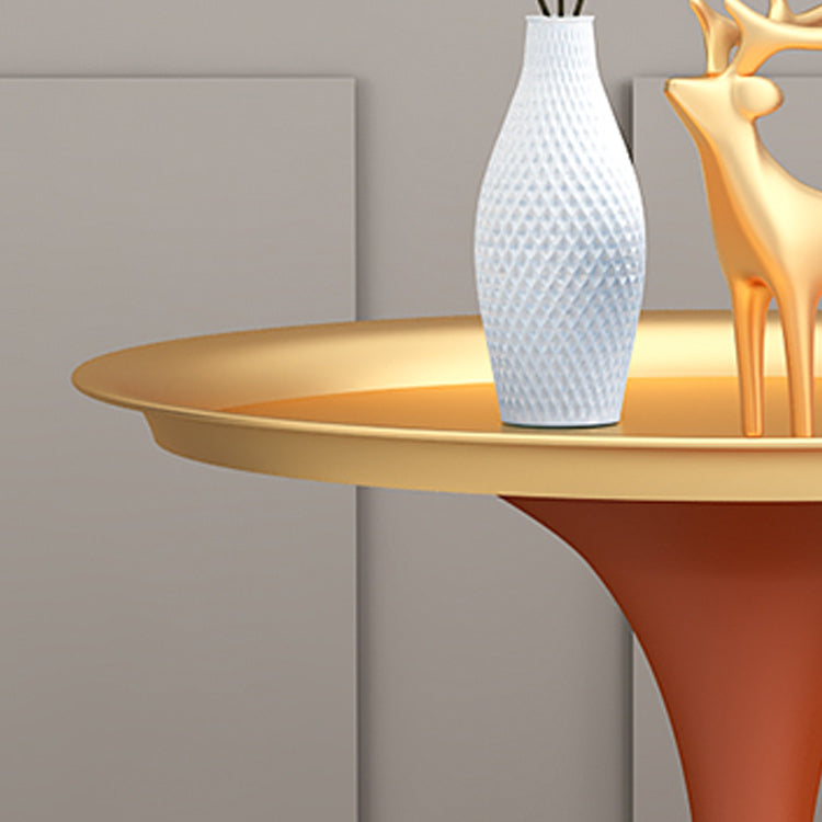 Mid-Century Modern Iron Coffee Cocktail Table Pedestal Cocktail Table for Living Room