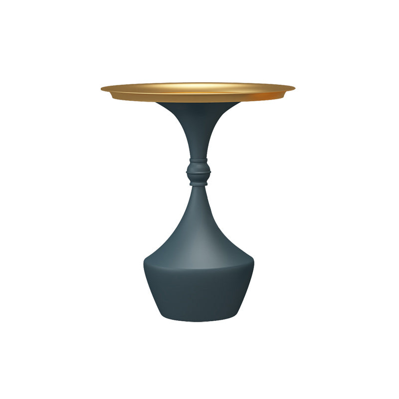 Mid-Century Modern Iron Coffee Cocktail Table Pedestal Cocktail Table for Living Room