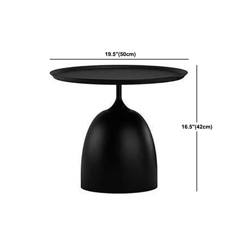 Mid-Century Modern Iron Coffee Table Pedestal Coffee Cocktail Table for Living Room