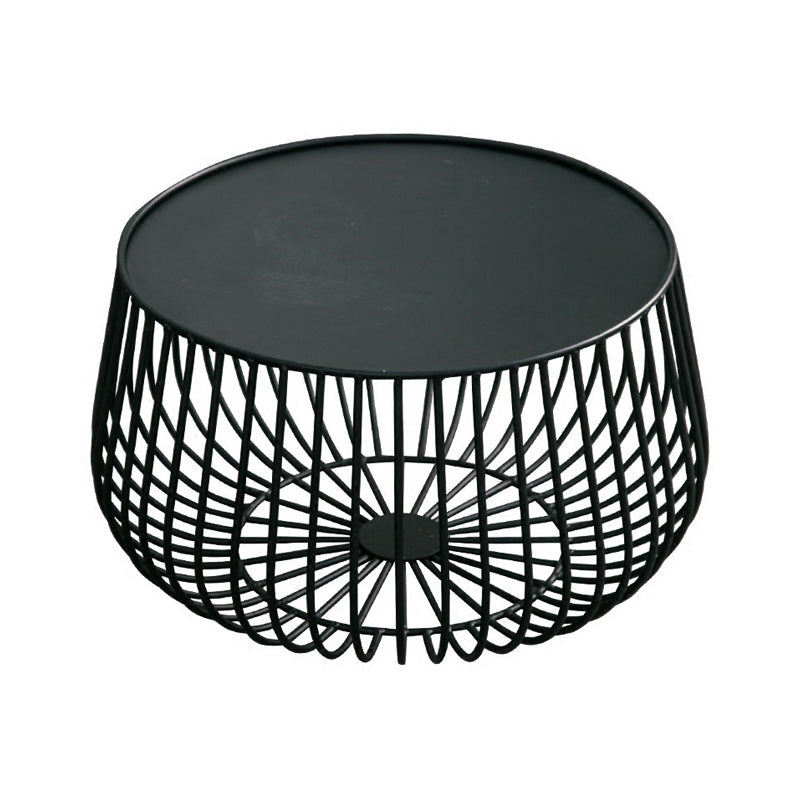 Mid-Century Modern 2 Piece Bunching Tables with Iron Tray Top