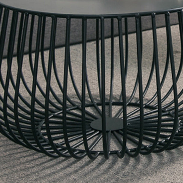 Mid-Century Modern 2 Piece Bunching Tables with Iron Tray Top