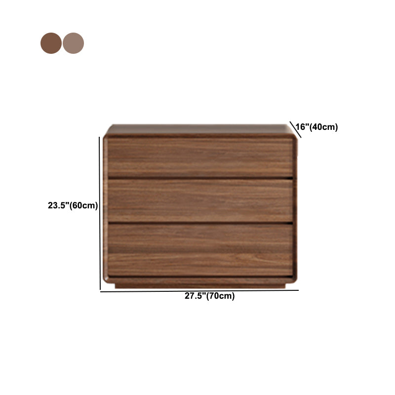 Modern Brown Wood Cabinet Water Resistant Side Cabinet with Drawer