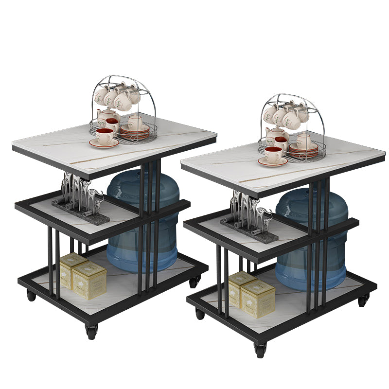 24.41" Tall Contemporary Style Side End Table Storage End Table