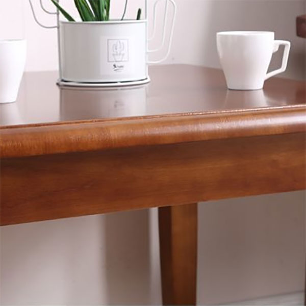 Solid Wood Square Top Side Table 23.6" Tall 4 Legs End Table