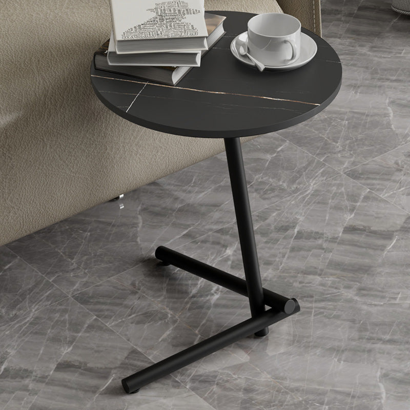 Pedestal Round End Table Minimalist Side End Table for Living Room