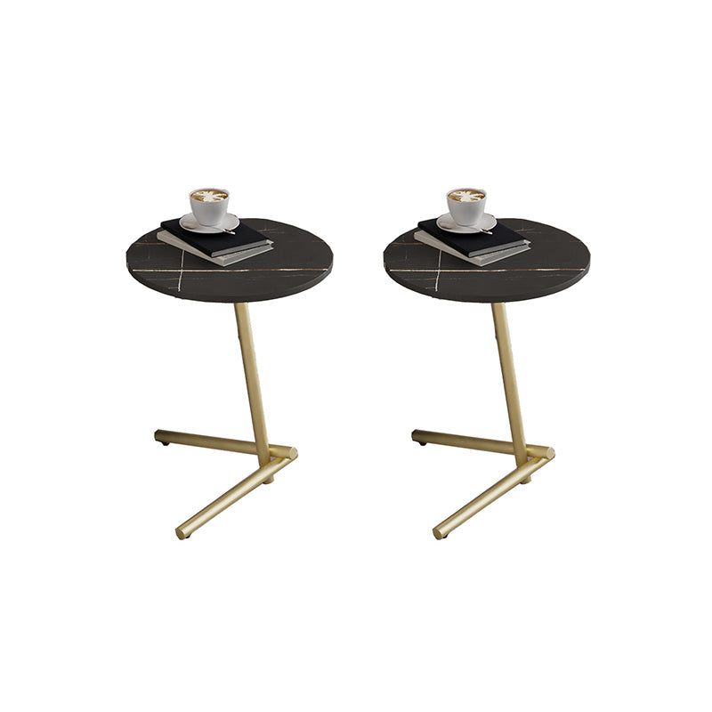 Pedestal Round End Table Minimalist Side End Table for Living Room