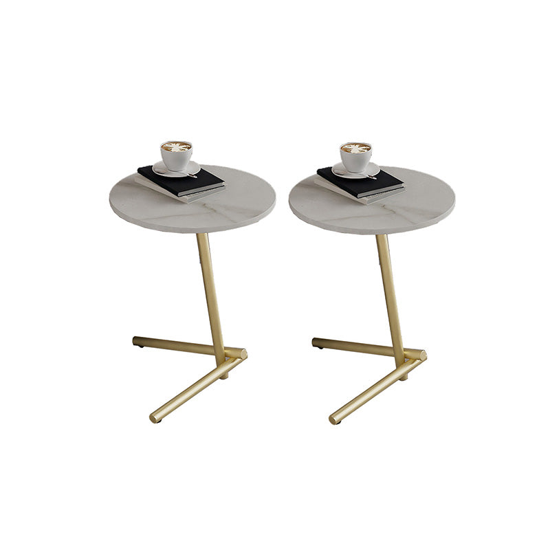 Pedestal Round End Table Minimalist Side End Table for Living Room