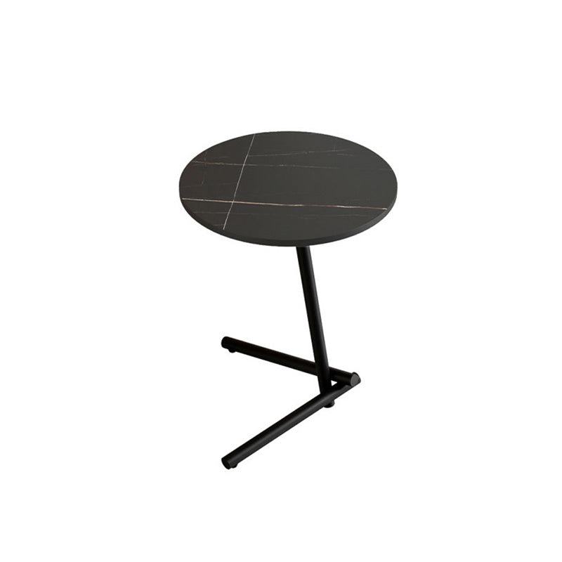 Pedestal Round End Table Minimalist Side End Table for Living Room