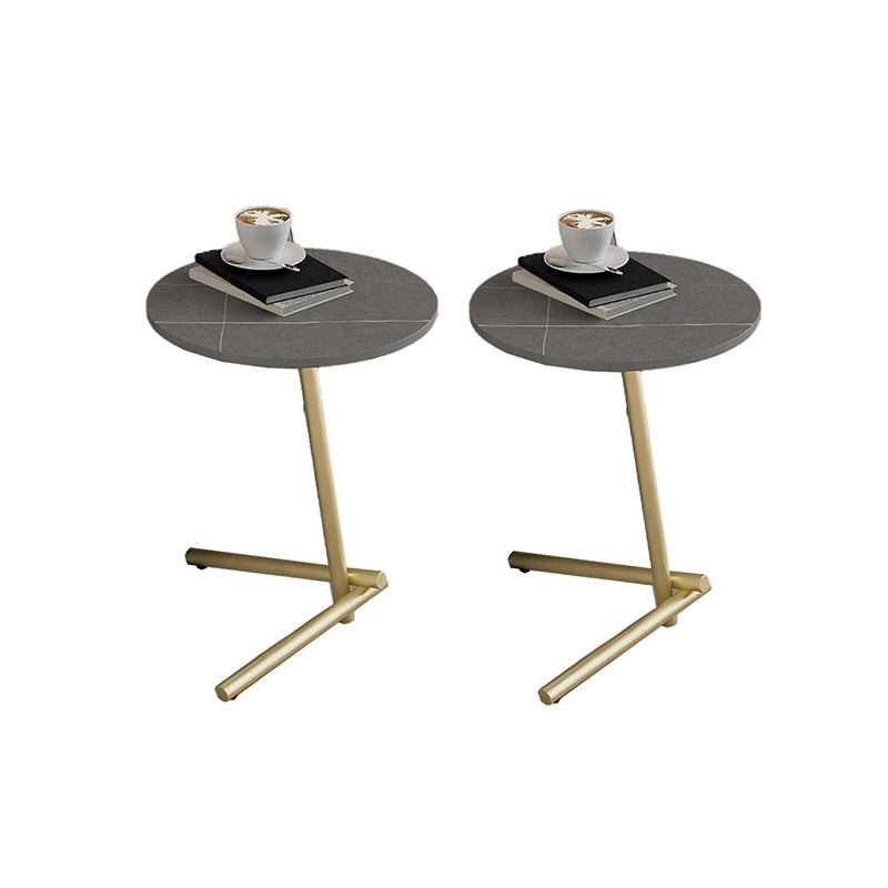 Pedestal Round End Table Minimalist Side End Table for Living Room