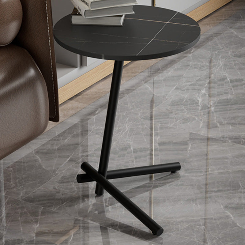 Pedestal Round End Table Minimalist Side End Table for Living Room