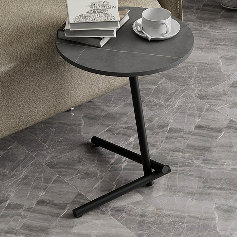 Pedestal Round End Table Minimalist Side End Table for Living Room
