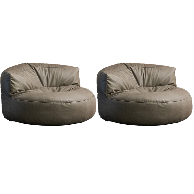 Nordic Bonded Leather Armless Tight Back EPP Filled Aceent Chair