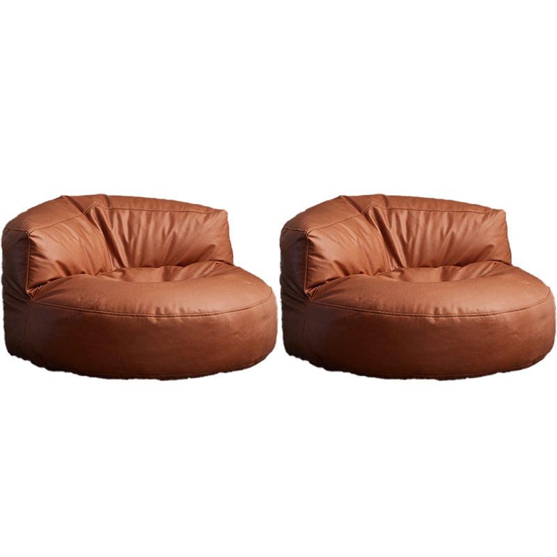 Nordic Bonded Leather Armless Tight Back EPP Filled Aceent Chair