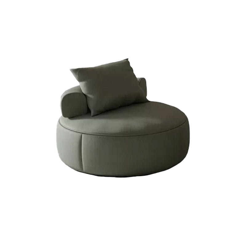 Nordic with Pillow Bonded Leather Armless Pillow Back Parsons Chair
