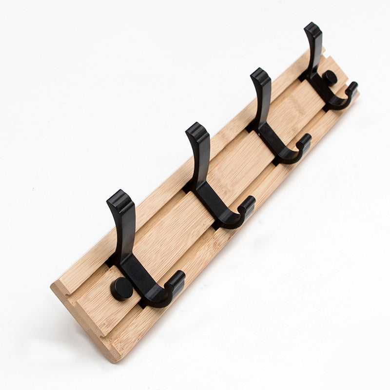 Modern Coat Rack Wall-Mounted with Hooks and Backed Wood Frame Entryway Kit