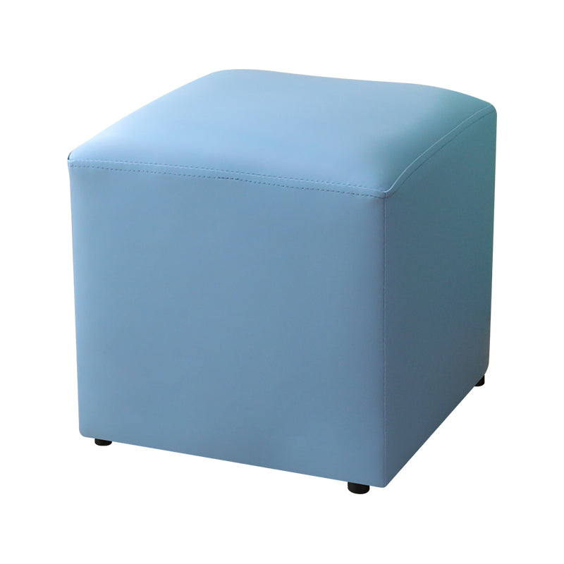 Modern Pure Color Cube Sqaure Faux Leather Cube for Living Room