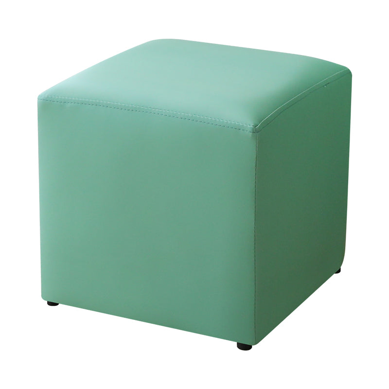 Modern Pure Color Cube Sqaure Faux Leather Cube for Living Room