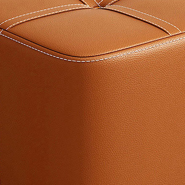 Faux Leather Modern Standard Striped Suqare Cube for Drawing Room