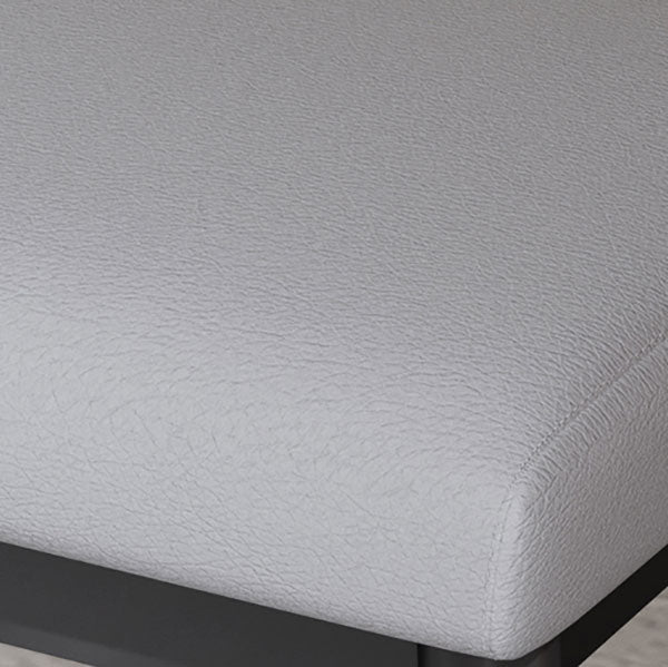 Modern Grey Standard Leather Solid Color Rectangle Indoor Standard