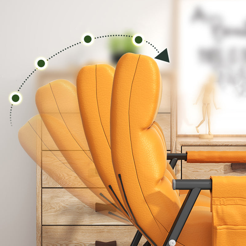 Upholstered and Metal Rocking Chair Contemporary Rocker Chair Removable Cushions