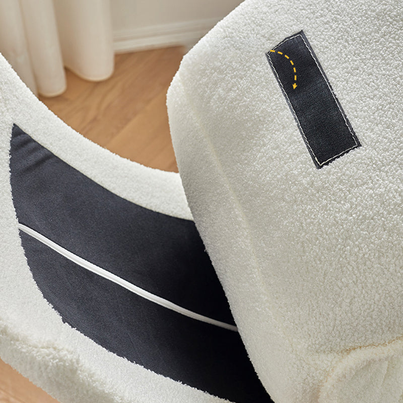 High Back Rocking Chair Ergonomic with Padded Seat Rocker Chair  with Ottoman