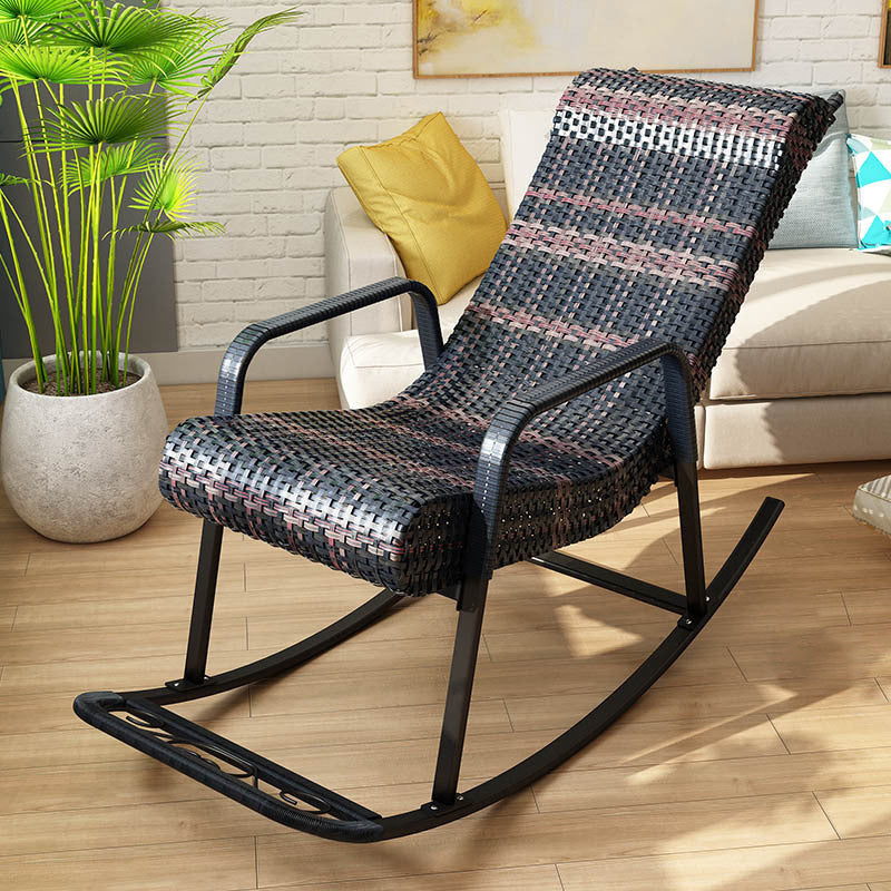 Rattan Outdoor Rocking Chair Contemporary Spindle Rocker Chair