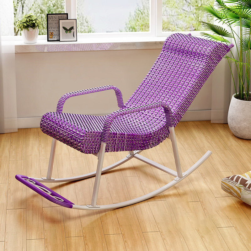 Rattan Outdoor Rocking Chair Contemporary Spindle Rocker Chair