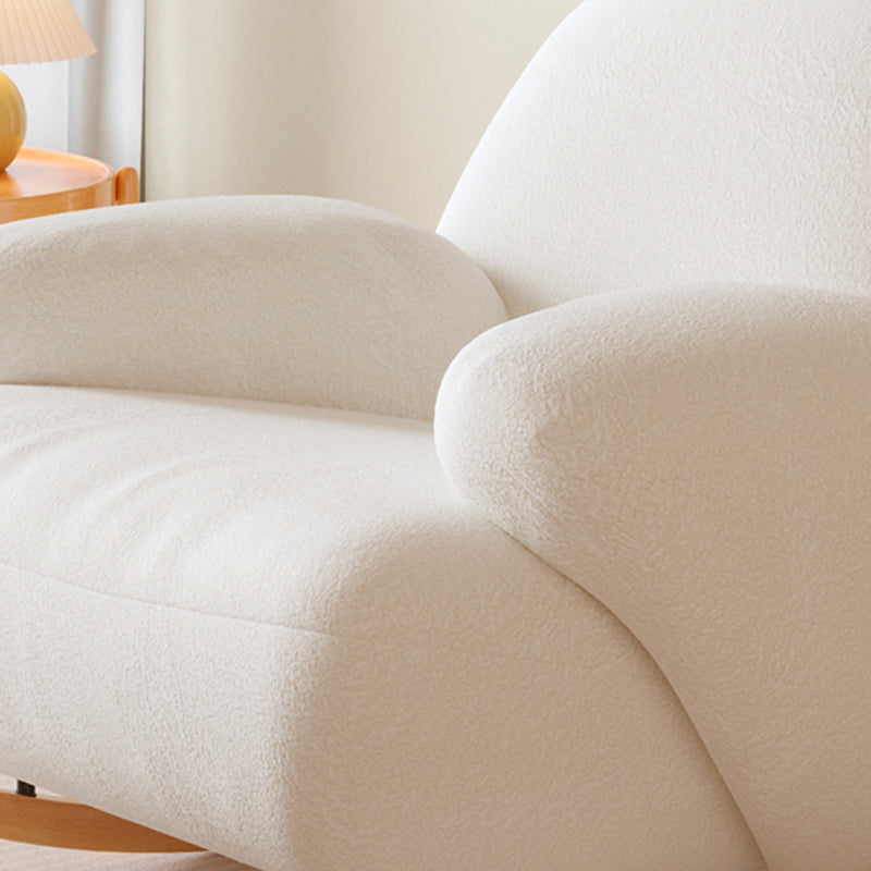 Upholstered Glam Rocker Ergonomic with Padded Seat Rocking Chair 37.8" x 37.8" x 33.5"