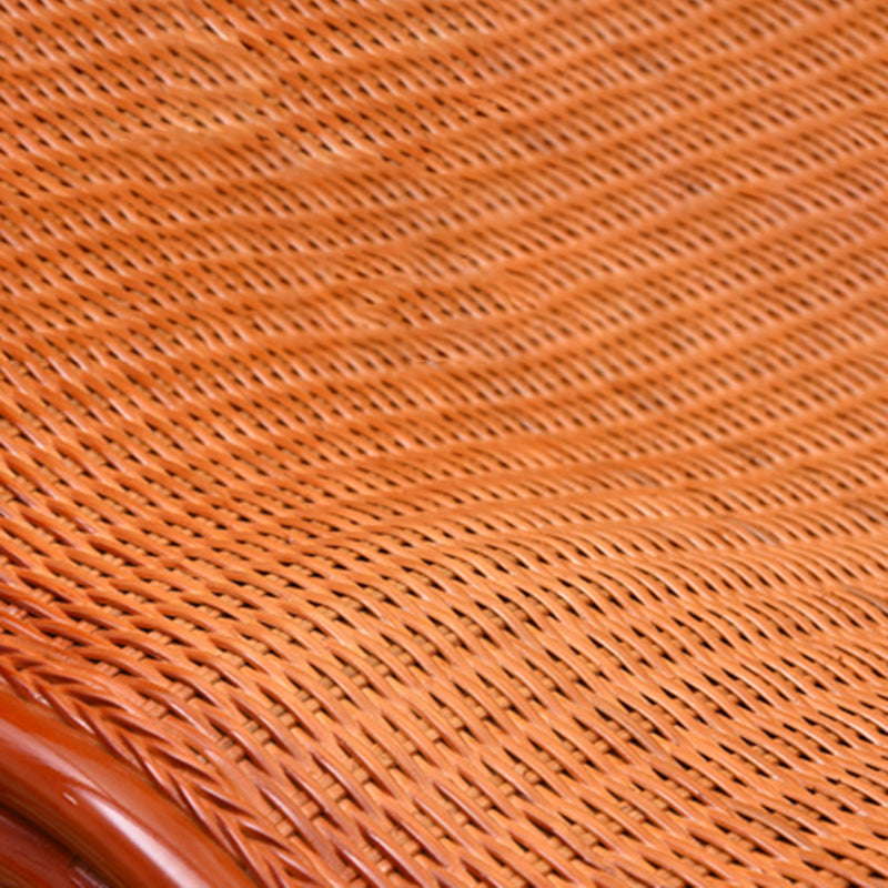 Traditional Spindle Rocking Chair Tobacco Finish with Pillow Rocker Chair Wicker