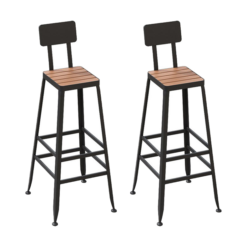 Industrial Wood Bar Table Set 1/2/5 Pieces Fixed Counter Set for Home Use