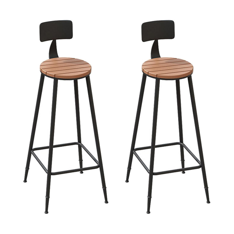 Industrial Wood Bar Table Set 1/2/5 Pieces Fixed Counter Set for Home Use