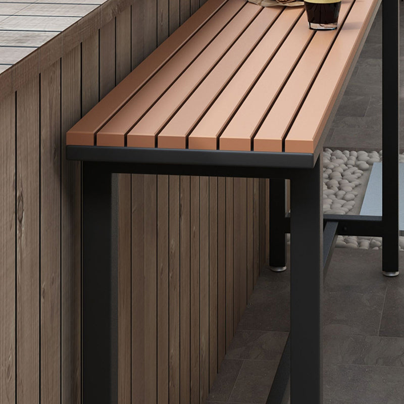 Industrial Wood Bar Table Set 1/2/5 Pieces Fixed Counter Set for Home Use