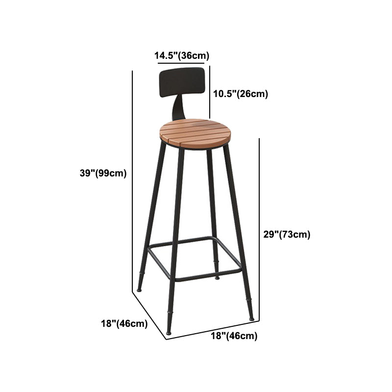 Industrial Wood Bar Table Set 1/2/5 Pieces Fixed Counter Set for Home Use