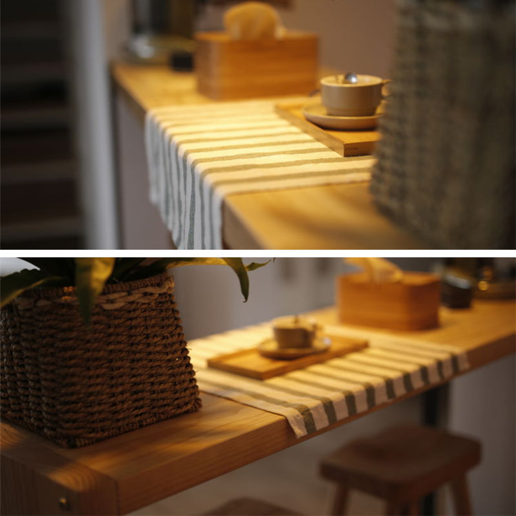 1/2/3 Pieces Modern Rectangular Pub Table Set Wooden Counter Table with Backless Stools