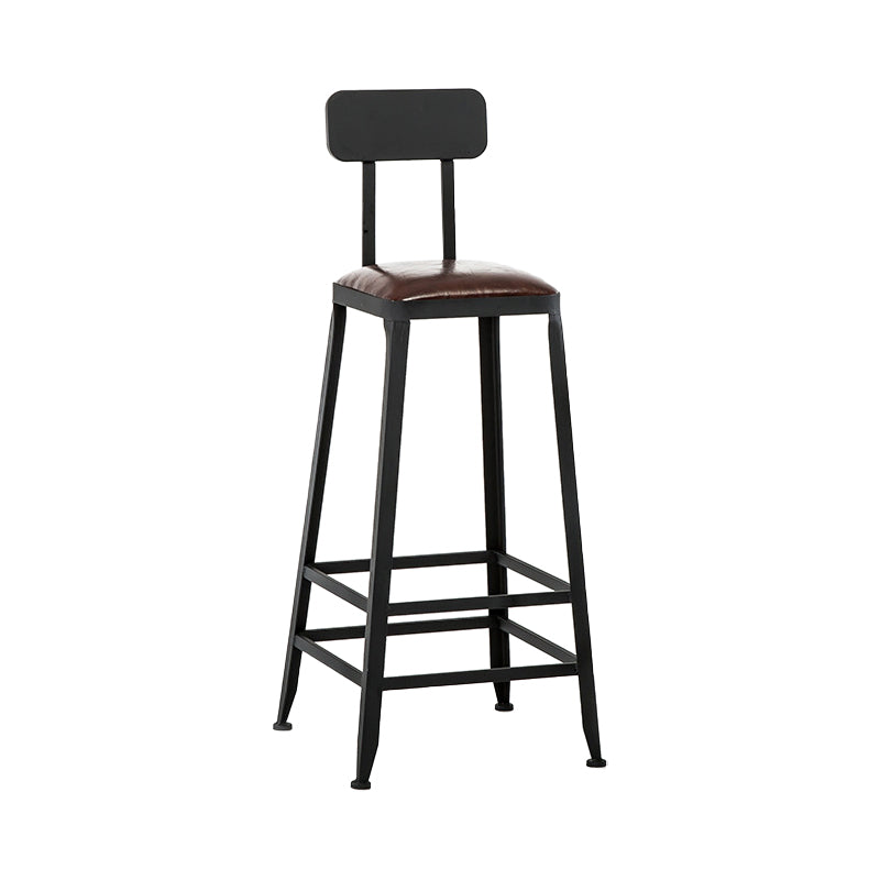 Industrial Rectangular Bar Pub Table Set 1/5 Pcs Solid Wood Top Bar Table with Iron Stools