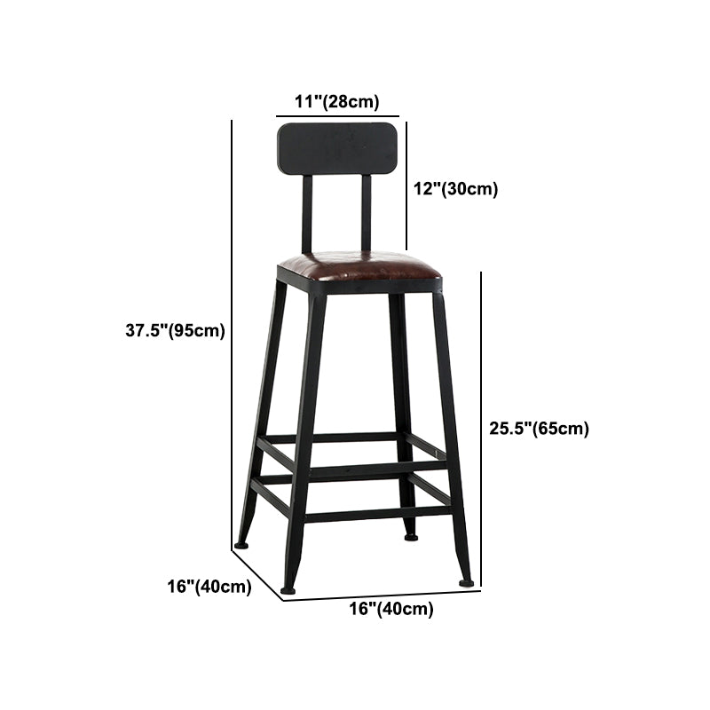 Industrial Rectangular Bar Pub Table Set 1/5 Pcs Solid Wood Top Bar Table with Iron Stools